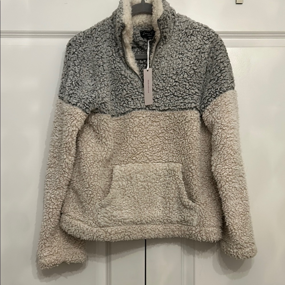Love Tree Oversized Half zip Pullover